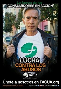 Imanol Arias En Un Cartel De La Campaña De Facua