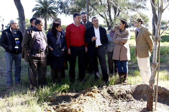 El Presidente De La Diputación, Ignacio Caraballo, En La Rábida.