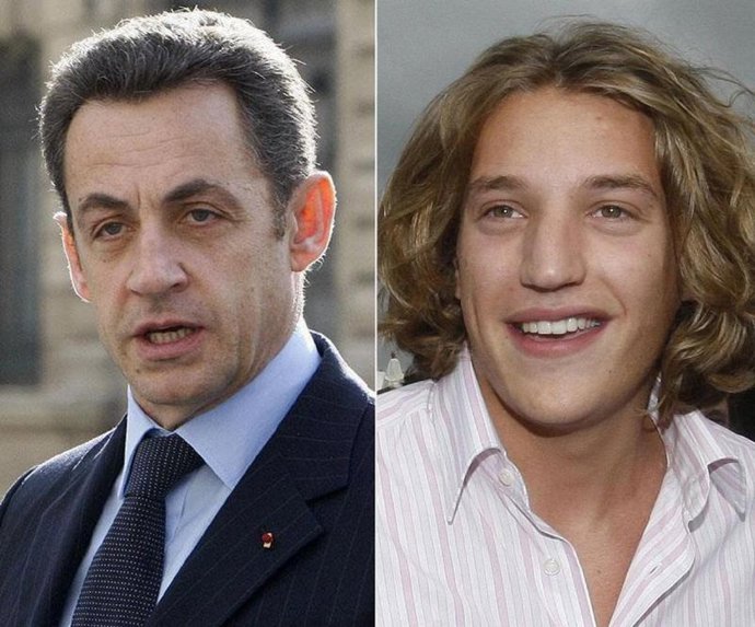 Nicolas Sarkozy y Jean Sarkozy