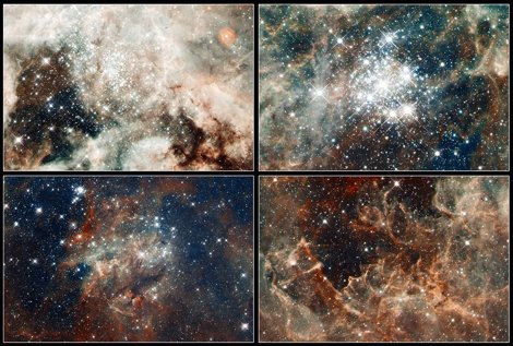Zona De Formación Estelar Captada Por Hubble