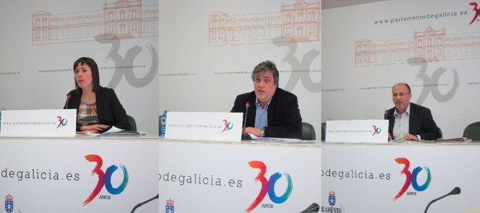 Los Tres Portavoces Parlamentarios En Galicia