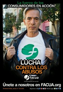 Imanol Arias En Un Cartel De La Campaña De Facua
