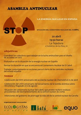 Cartel De La Asamblea Antinuclear