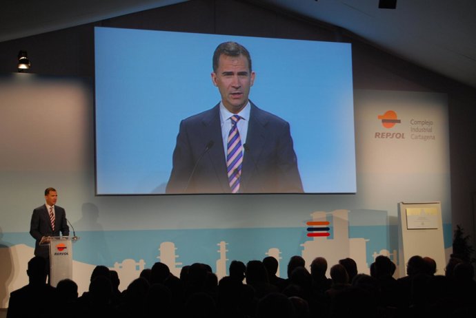 Inauguración De La Ampliación De La Refinería De Repsol En Cartagena