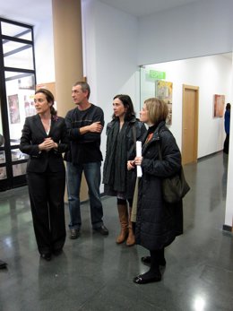 Gamarra Y Corres, Con Los Responsables Del Centro