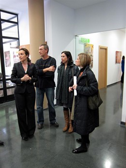 Gamarra Y Corres, Con Los Responsables Del Centro