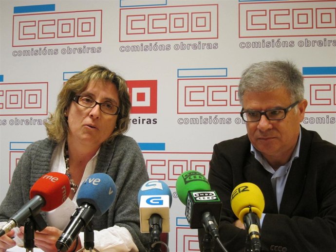 Mayka Bouza Y Manuel Lago (CC.OO.)