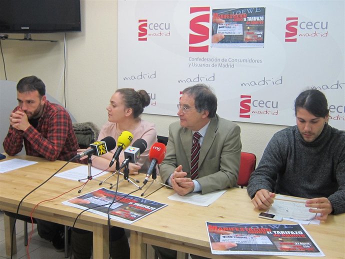 Rueda De Prensa Contra El 'Tarifazo'
