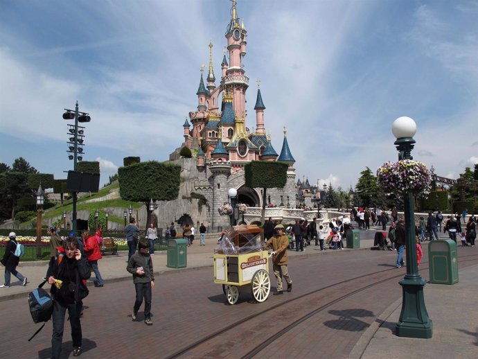 Vista del castillo de Disney