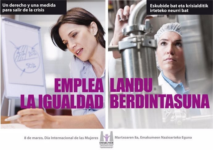 Campaña De Emakunde Por La Igualdad En El Trabajo.
