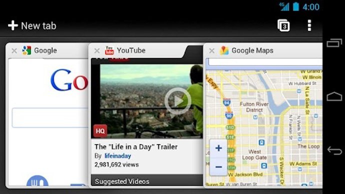 Pantalla De Google Chrome Para Android
