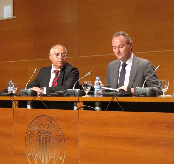 El Rector De La UPV, Juan Juliá, (Izquierda) Junto Al President Fabra