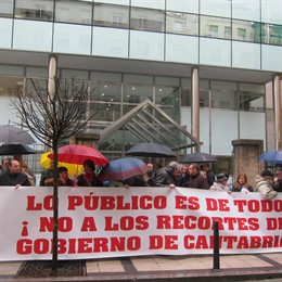 Protesta De Empleados Públicos