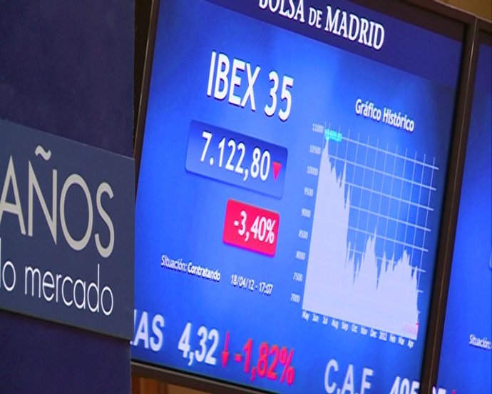 El Ibex se hunde un 3,99%, su mayor caída del año
