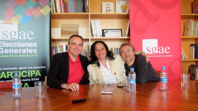 Iván García-Pelayo, Inma Serrano Y Joan Americ De Colación Centrados En SGAE