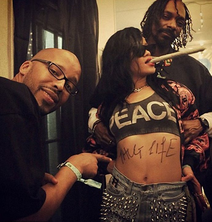Imagen Rihanna En El Coachella Con Snoop Dog