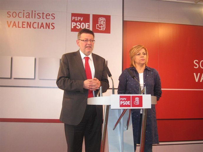 Ximo Puig Y Elena Valenciano En Valencia