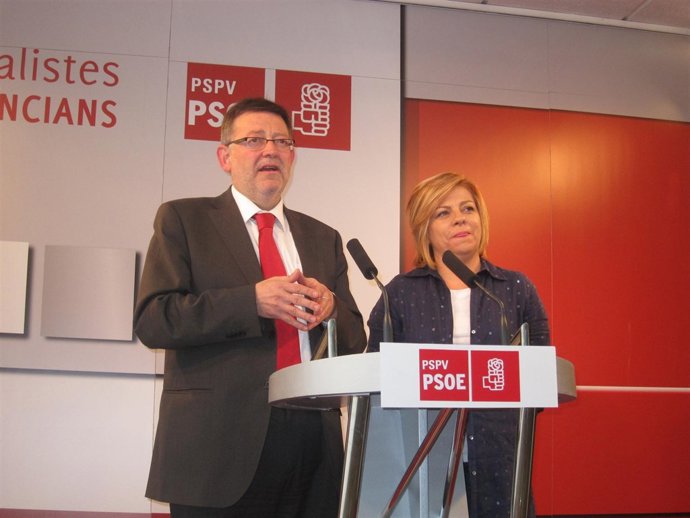Ximo Puig Y Elena Valenciano En Valencia