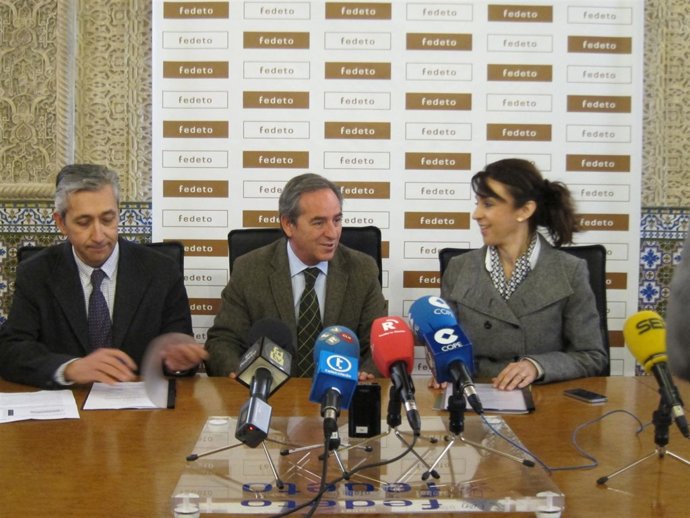 Los Presidentes De CEAT, Fedeto Y ASAJA En La Firma Del Convenio