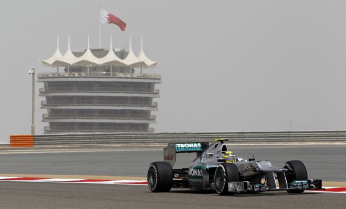 Nico Rosber (Mercedes) En Bahréin