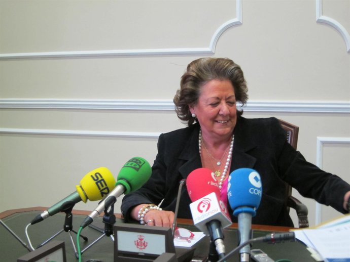 Barberá Durante La Rueda De Prensa