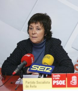 La Secretaria Provincial Del PSOE De Ávila, Mercedes Martín