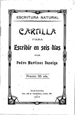 Portada De La Cartilla De 1907