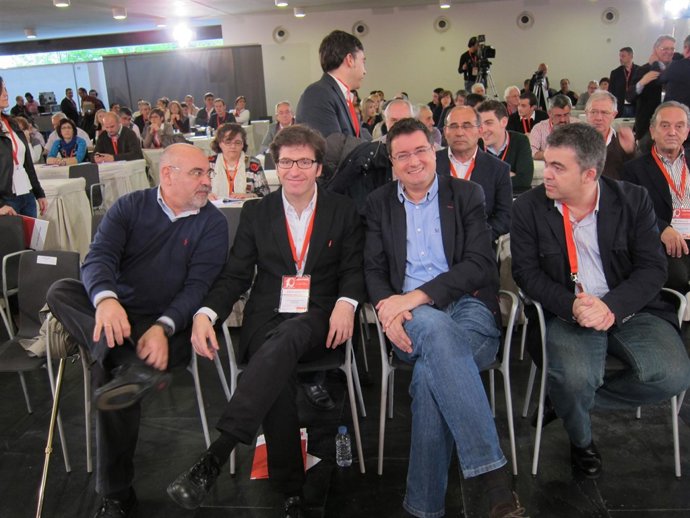 Pastor, Moscoso, López Y Cerdán En El X Congreso Del PSN.