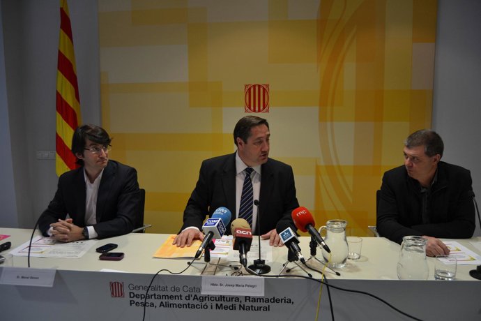 Manel Simon, Director De Afrucat, Josep Maria Pelegrí, Conseller De Agricultura 