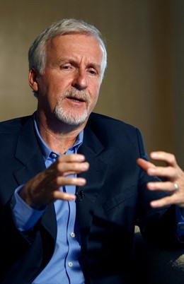 James Cameron Durante Una Entrevista En Pekín