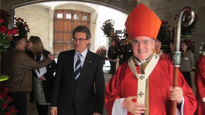 Artur Mas Y El Cardenal Arzobispo Lluís Martínez Sistach
