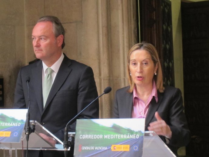 Alberto Fabra Y La Ministra De Fomento, Ana Pastor