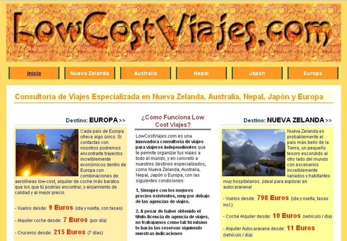 Web Lowcostviajes.Com