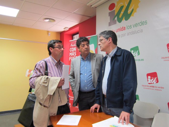José Luis Centella, Diego Valderas Y  José Luis Pérez Tapias