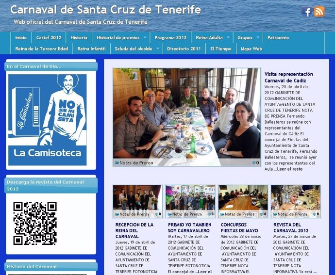 Página Web Del Carnaval De Santa Cruz De Tenerife 