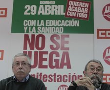 Ignacio Fernández Toxo Y Cándido Méndez,