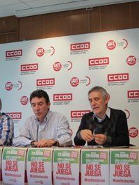 CC.OO. cree que la reunión de Herrera-Rajoy "ha dado pocos frutos" y UGT que ha sido "un paripé para hacerse la foto"