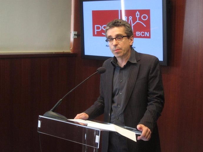 El Líder Del PSC En El Ayto. De Barcelona, Jordi Martí (PSC), En Rueda De Prensa