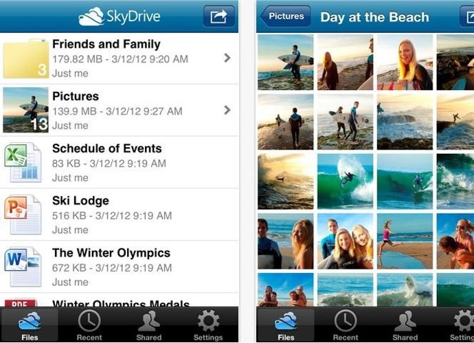 Skydrive Para Ios