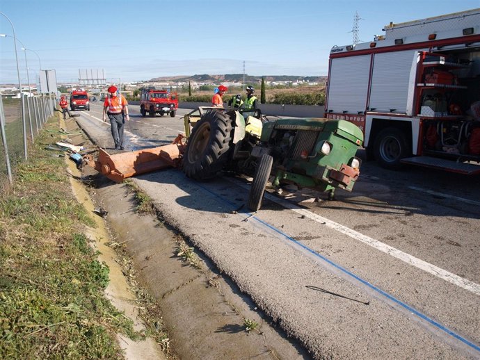 Accidente Ocurrido En La Autovía Del Ebro.     