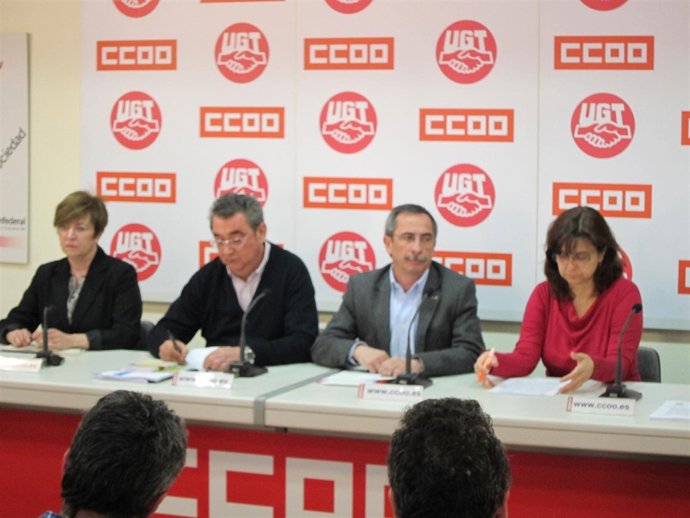 Rueda De Prensa De CC.OO. Y UGT