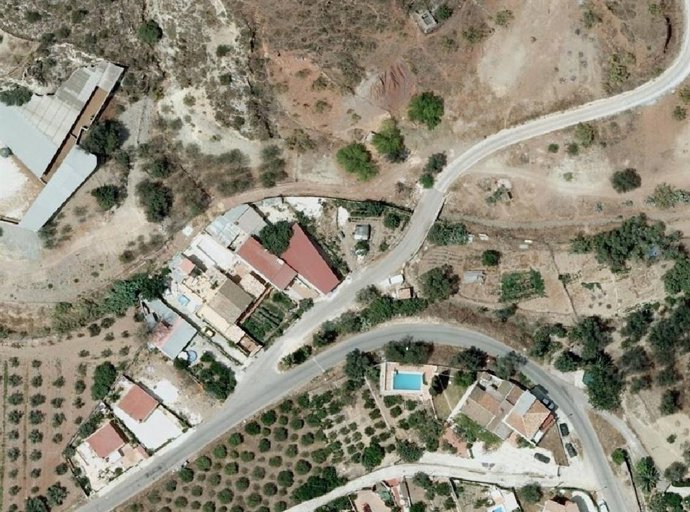 Foto Aérea Donde Se Ven Construcciones En Suelo No Urbanizable