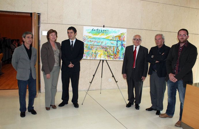 Consejero De Cultura Y Turismo Durante La Presentación De La IV Semana Náutica