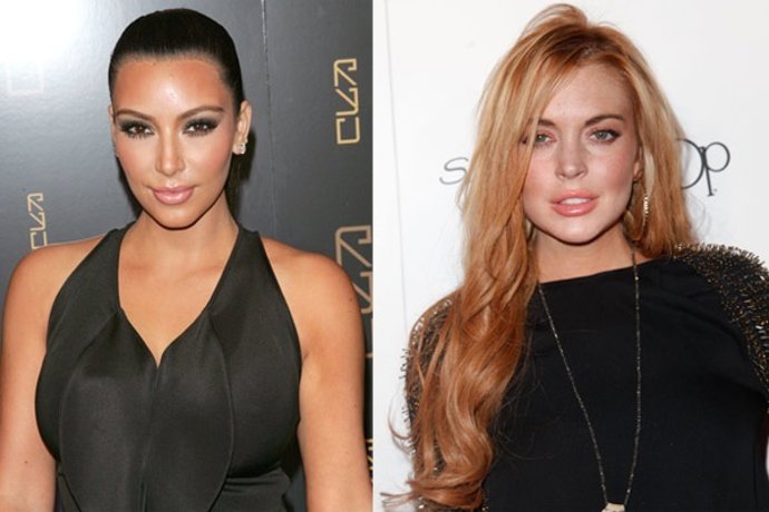 Montaje Kim Kardashian Y Lindsay Lohan