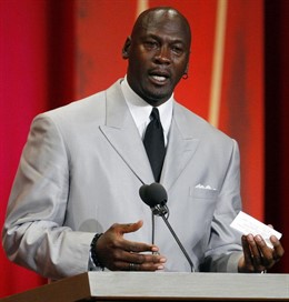 El ex jugador de la NBA Michael Jordan