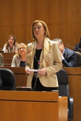 La Presidenta Del Gobierno Aragonés, En El Pleno