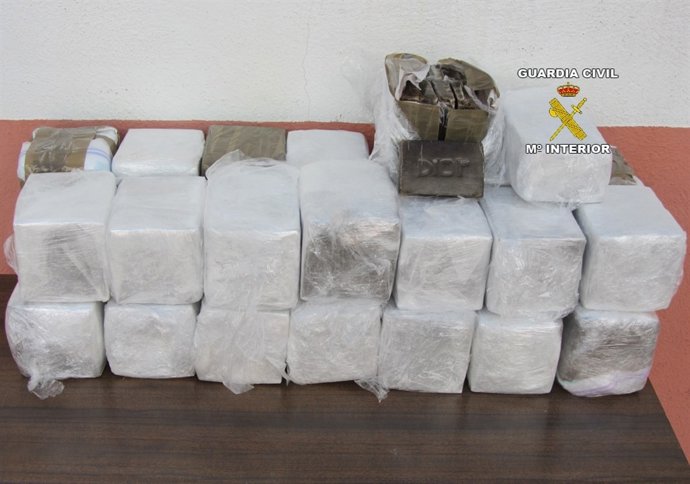 Los 30 Kilos De Hachís Decomisado En El Puerto De Palma