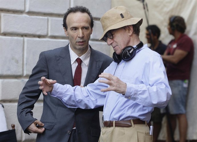 Woody  Allen Y Roberto Benigni En To Rome With Love