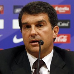 El presidente del FC Barcelona, Joan Laporta