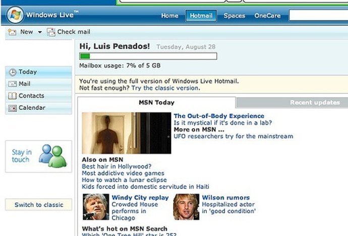 Pantalla De Hotmail Desde Flickr